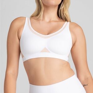 Honeylove cross flex bra white small
